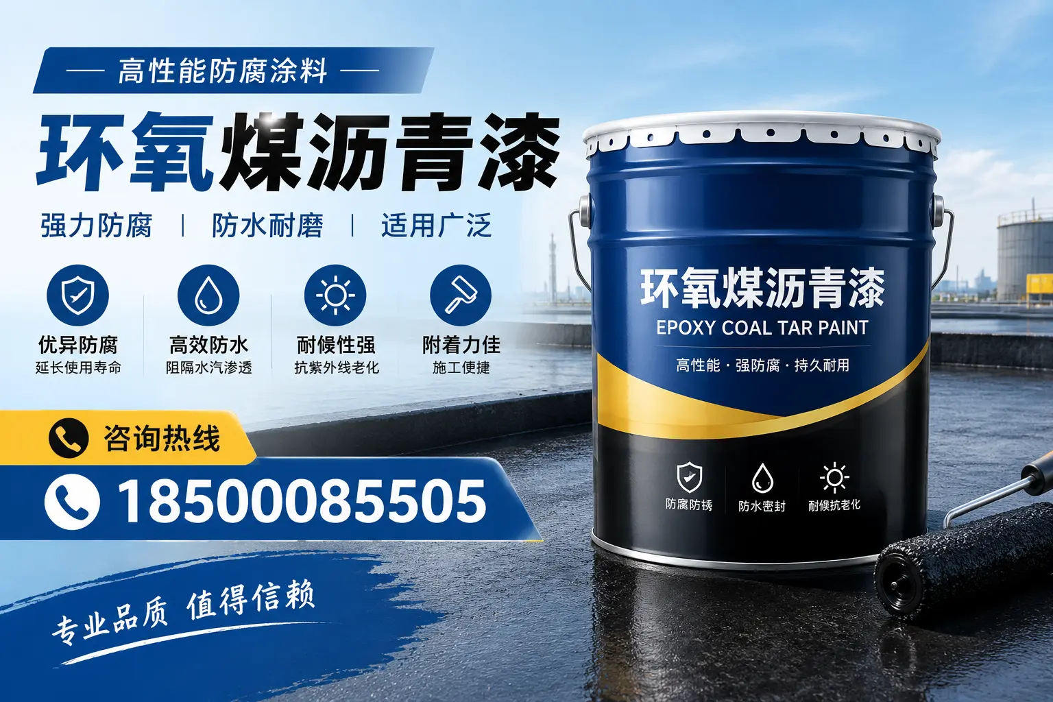 环氧煤沥青漆的主要成分与功能,沧州用户深度了解